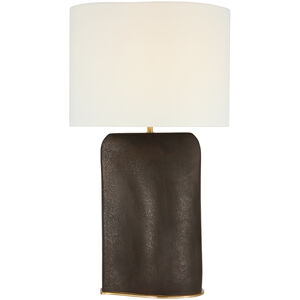 Kelly Wearstler Amantani 33.5 inch 15.00 watt Stained Black Metallic Sculpted Form Table Lamp Portable Light, Extra Large