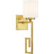 Quatrain 1 Light 4.75 inch True Gold Wall Sconce Wall Light