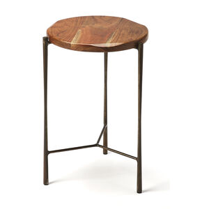 Brisbane Live Edge 21 X 12 inch Industrial Chic Accent Table