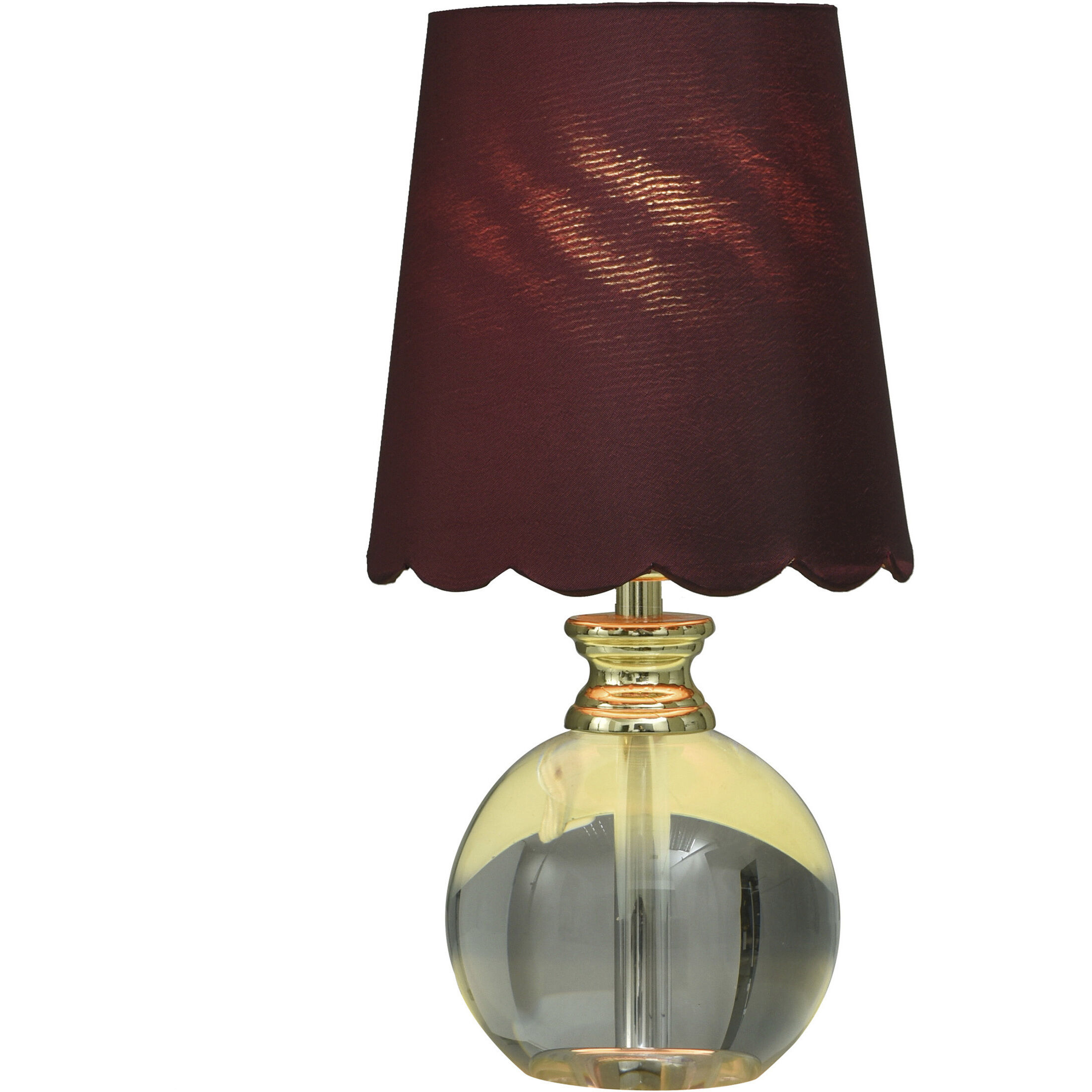 Beatrice 14 inch 40 watt Clear and Polished Gold Table Lamp Portable Light