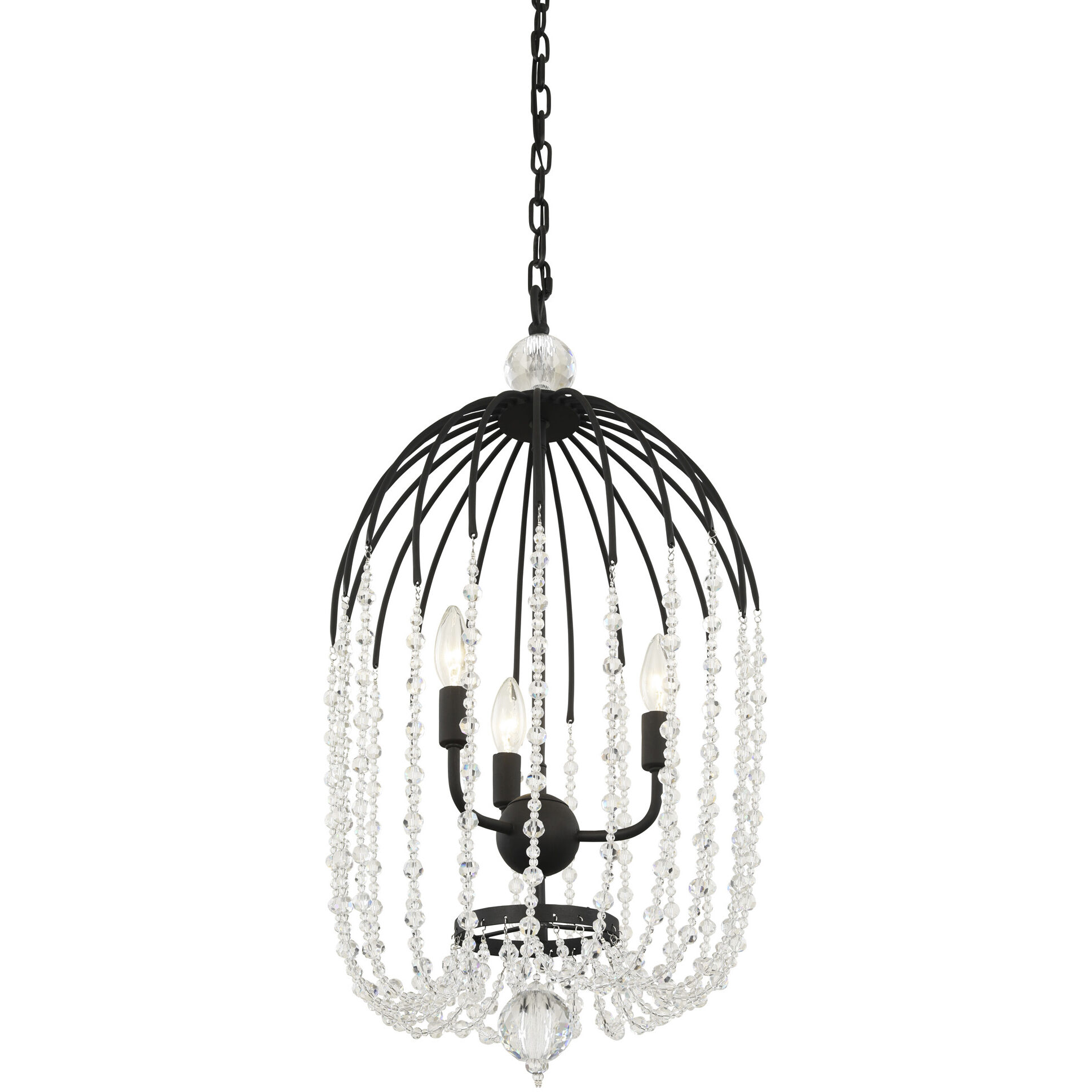Voliere 3 Light 14.5 inch Matte Black Pendant Ceiling Light