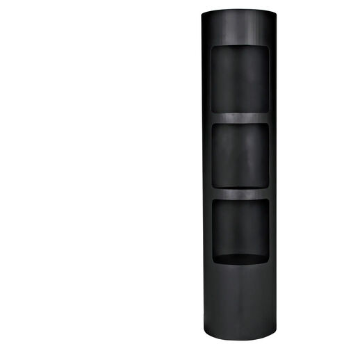 Reverso Matte Black Bookcase