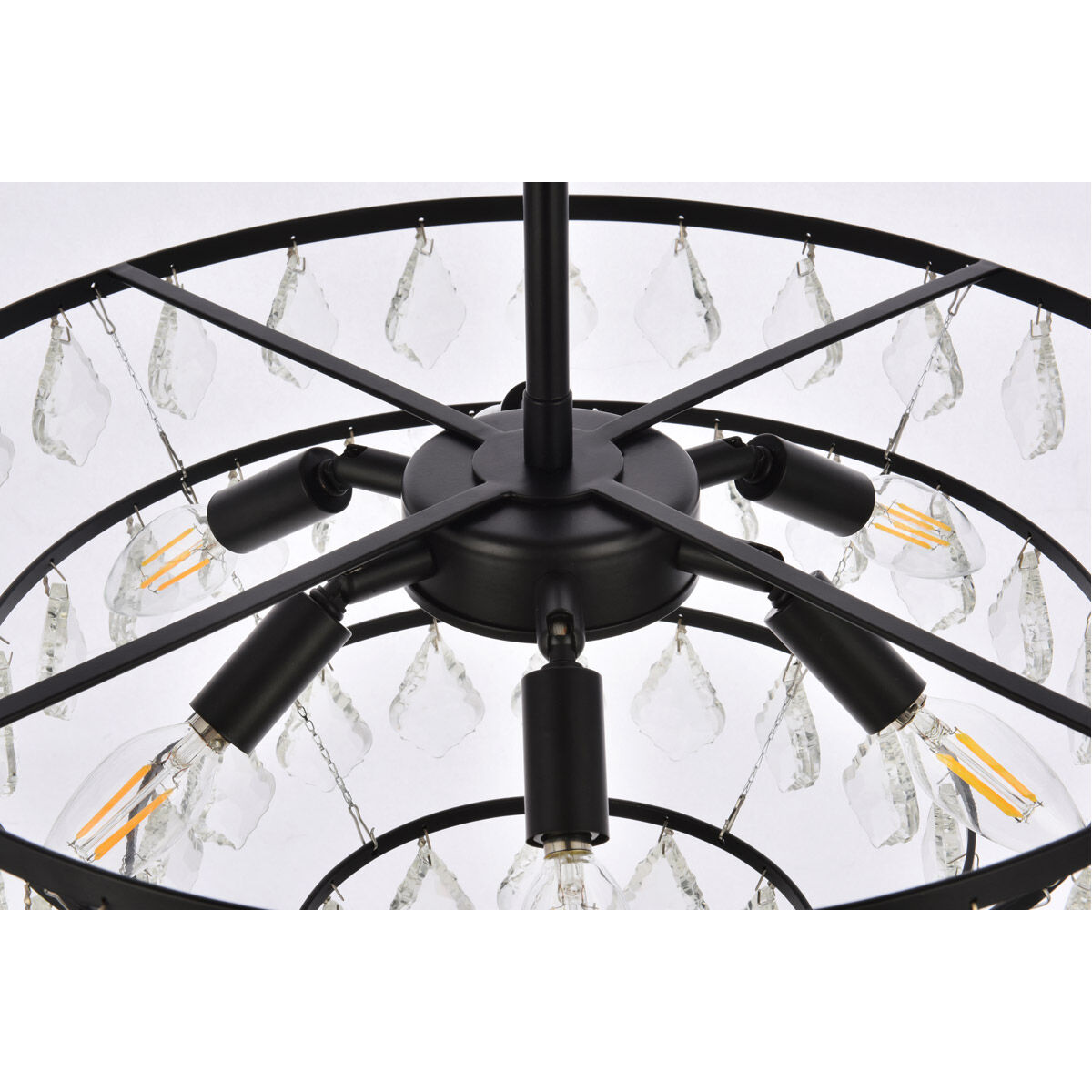 Ella 6 Light 20 inch Black Pendant Ceiling Light