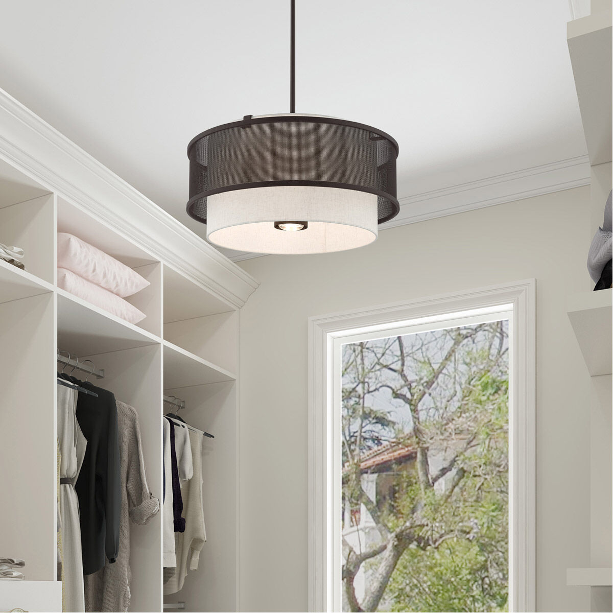 Braddock 4 Light 20 inch Bronze Pendant Chandelier Ceiling Light