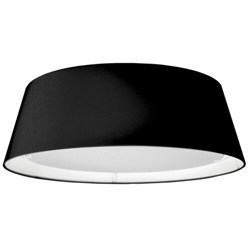 Modern LED 17 inch Black Flush Mount Ceiling Light