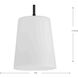 Clarion 1 Light 9 inch Matte Black Pendant Ceiling Light