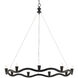 Serpentina 9 Light 37 inch Antique Black Chandelier Ceiling Light
