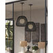 Osbert 1 Light 21.75 inch Black/Satin Black/White Pendant Ceiling Light