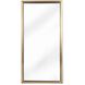 Rectangle 48 X 24 inch Natural Brass Mirror, Rectangle