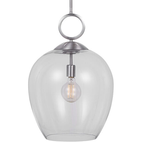 Calix 1 Light 16 inch Brushed Nickel Pendant Ceiling Light