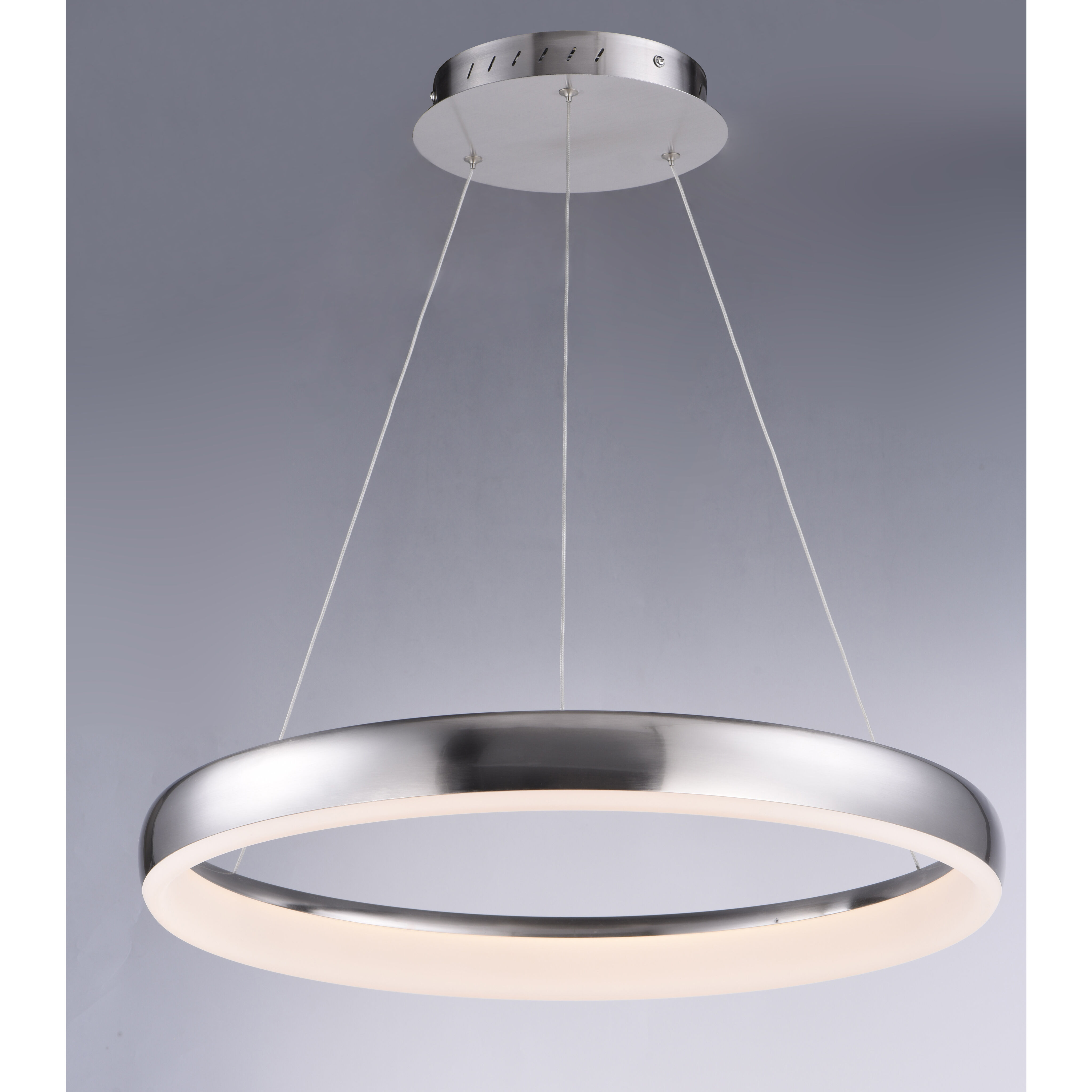 Innertube LED 23.5 inch Satin Nickel Single Pendant Ceiling Light