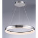 Innertube LED 23.5 inch Satin Nickel Single Pendant Ceiling Light