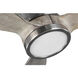 Farris 60 inch Brushed Nickel with Grey Weathered Wood Blades Ceiling Fan, Progress LED