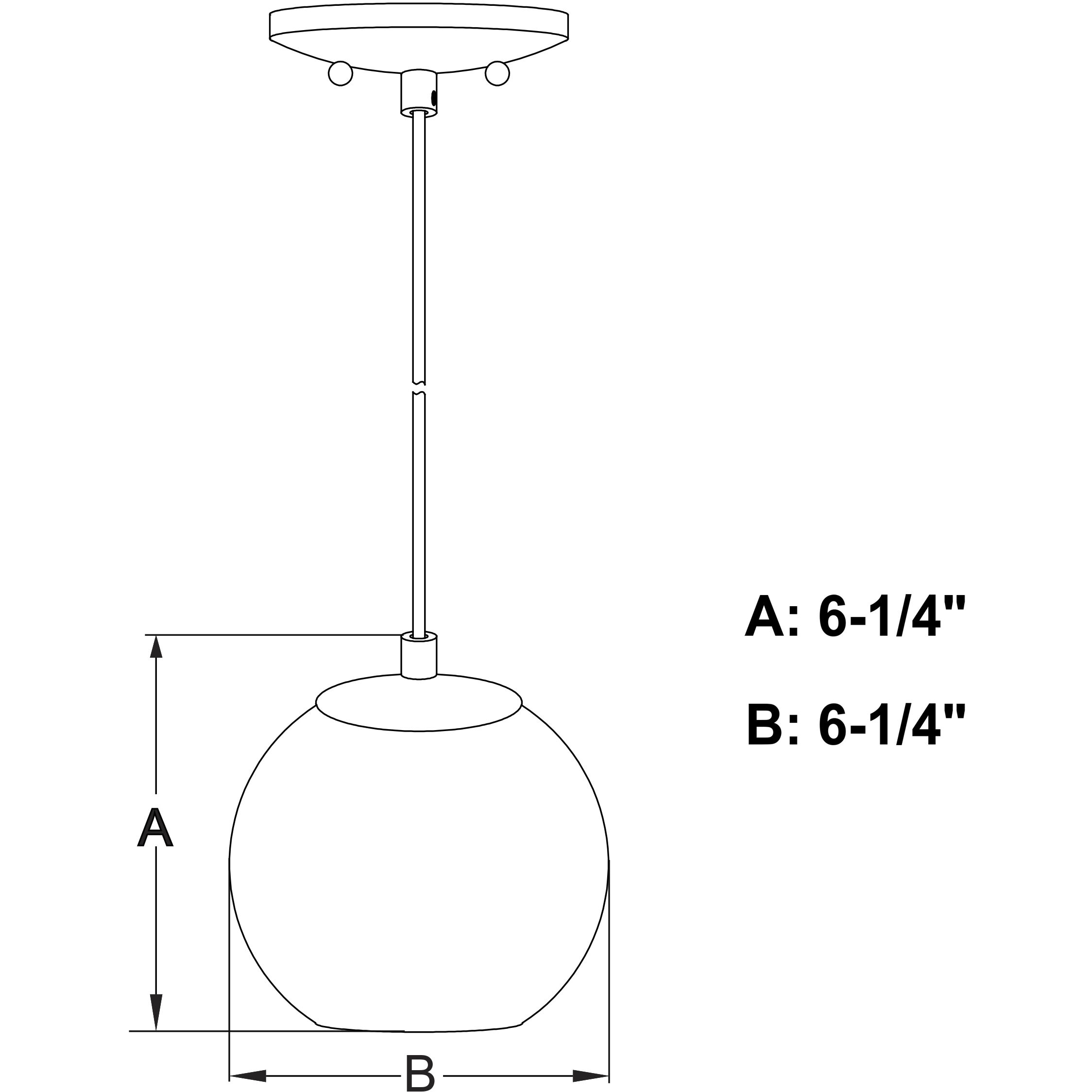 Milano LED 6.25 inch Satin Nickel Mini Pendant Ceiling Light