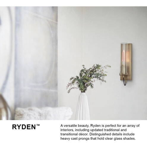 Ryden 13.75 inch Heritage Brass Vanity Light Wall Light