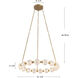 Marni LED 32.38 inch Polished Nickel Chandelier Ceiling Light