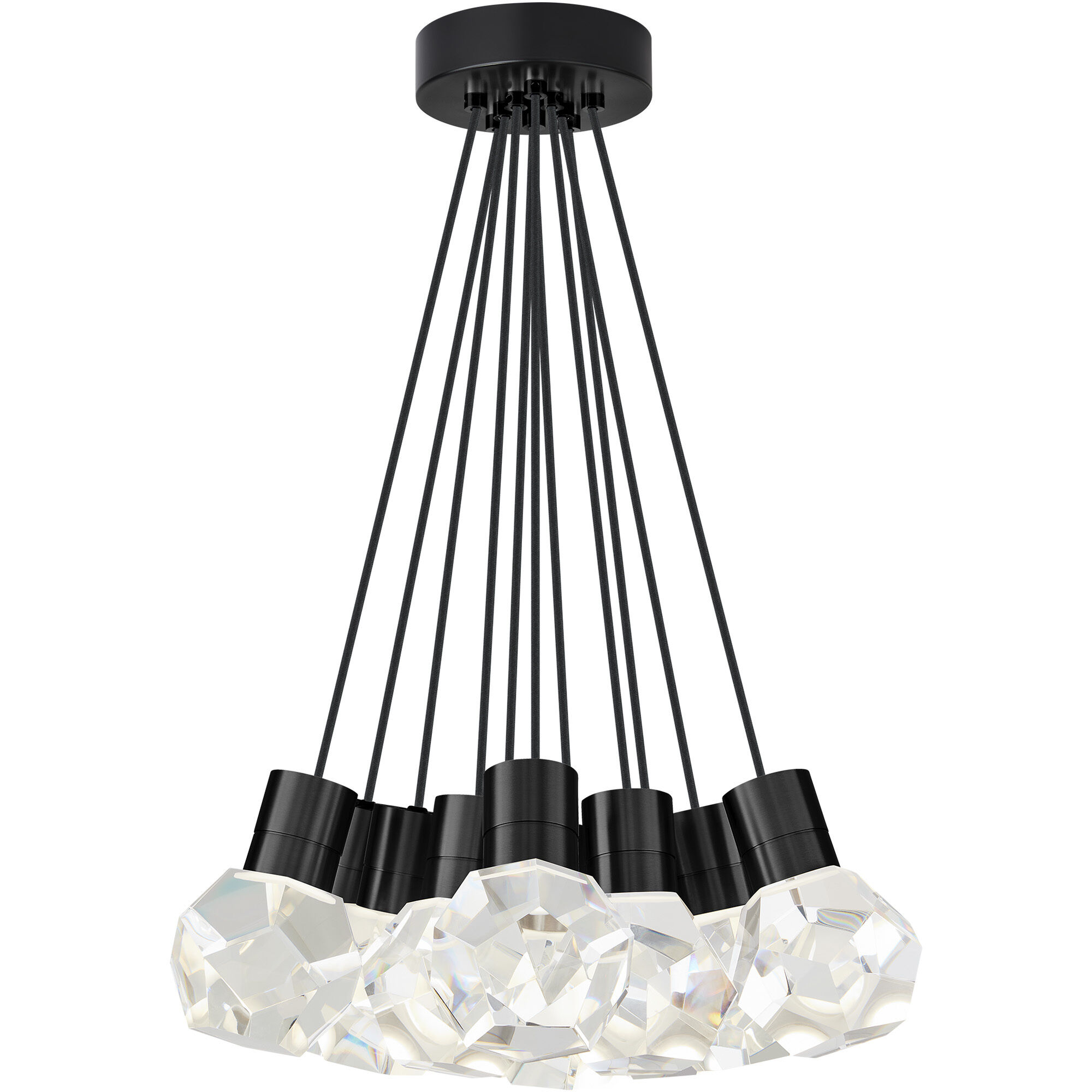 Sean Lavin Kira Pendant Ceiling Light in Black, LED 90 CRI 3000K, Black Cord, Integrated LED
