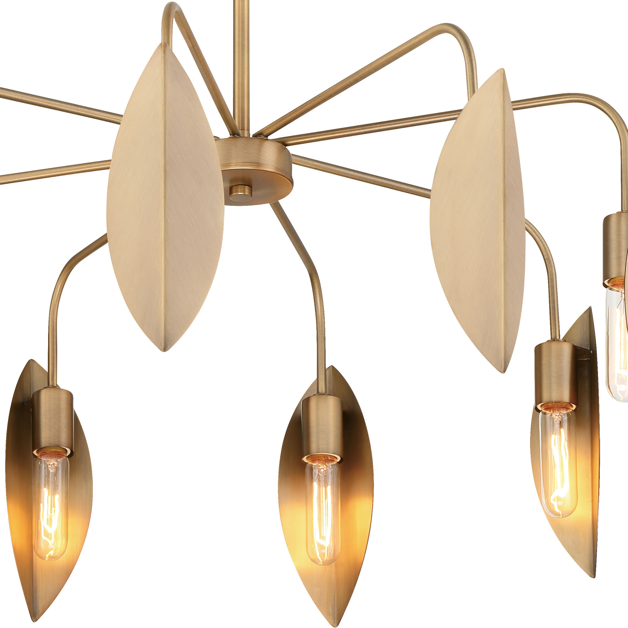 Eden 8 Light 3 inch Old Satin Brass Chandelier Ceiling Light