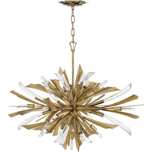 Vida LED 36 inch Burnished Gold Chandelier Ceiling Light