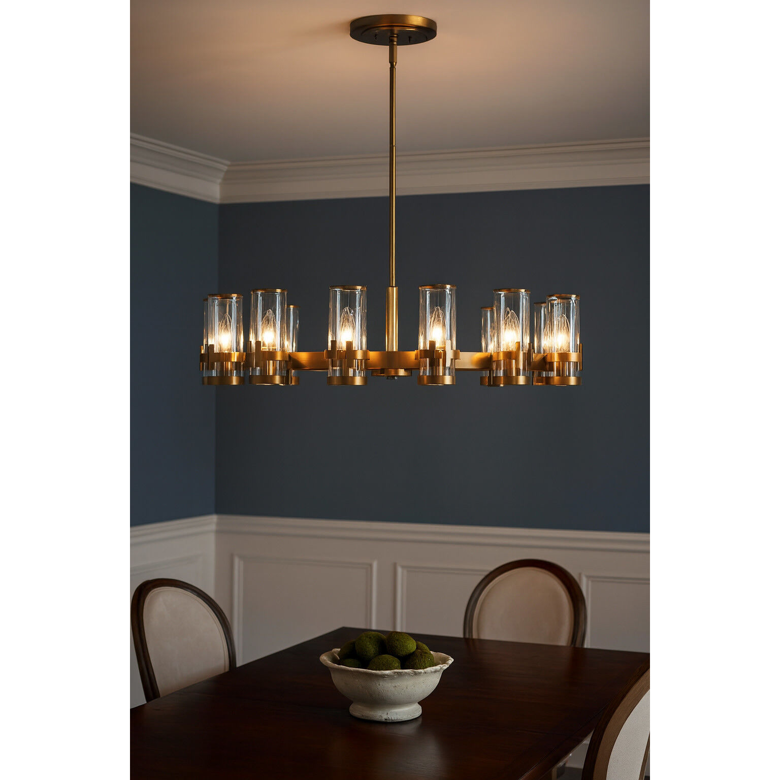 Reeve 12 Light 35.75 inch Heritage Brass Indoor Chandelier Ceiling Light