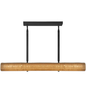 Alora Mood Maris Linear Pendant Ceiling Light in Matte Black