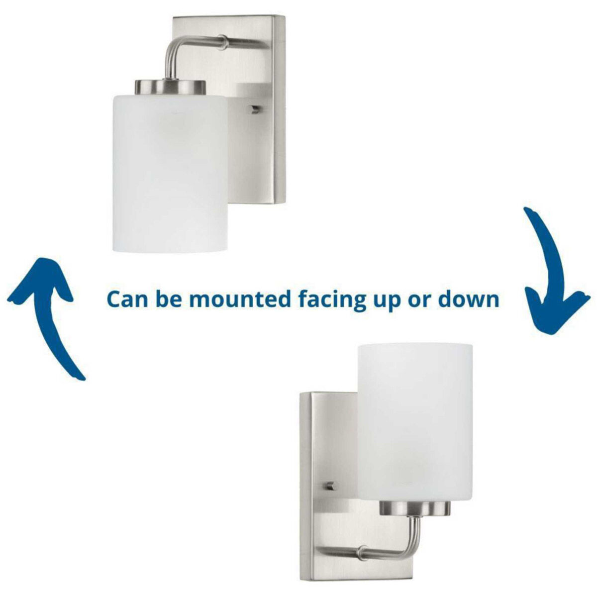 Merry 1 Light 4 inch Brushed Nickel Bath Vanity Wall Light