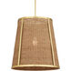 Deauville 1 Light 22 inch Natural/Polished Brass Pendant Ceiling Light, Suzanne Duin Collection