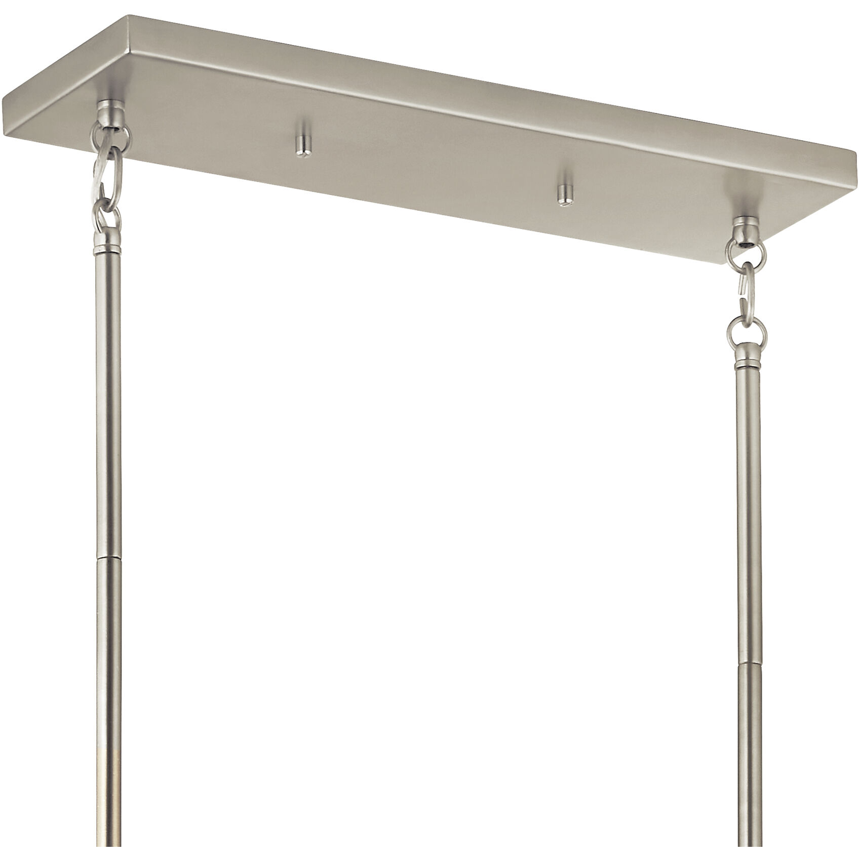 Madden 6 Light 17.75 inch Brushed Nickel Chandelier Linear Ceiling Light, Double