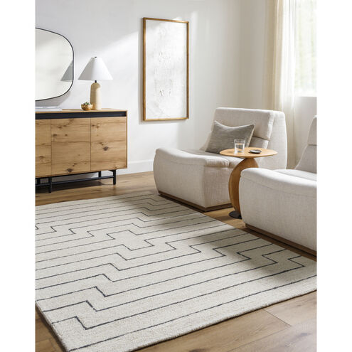 Bournemouth 36 X 24 inch Off-White Handmade Rug in 2 x 3