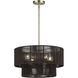 Acordia 4 Light 20 inch Antique Brass Pendant Chandelier Ceiling Light