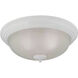 Huntington 3 Light 15 inch White Flush Mount Ceiling Light