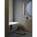 Atticus LED 35.43 inch Matte Black Bathroom Wall Light