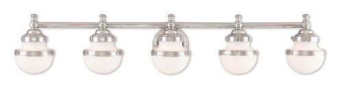 Oldwick 5 Light 43 inch Polished Chrome Bath Vanity Wall Light