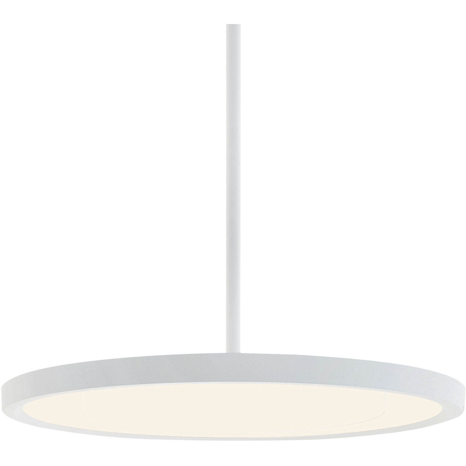 Edge Round LED 20 inch White Pendant Ceiling Light