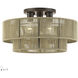 Acordia 3 Light 18 inch English Bronze Semi Flush Mount Ceiling Light, Large