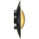 Blaze LED 3 inch Gold Leaf ADA Wall Sconce Wall Light in 12in.