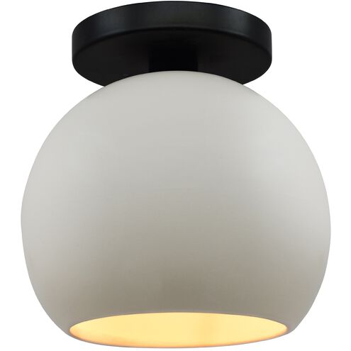 Radiance LED 10 inch Matte White and Champagne Gold and Matte Black Semi Flush Ceiling Light