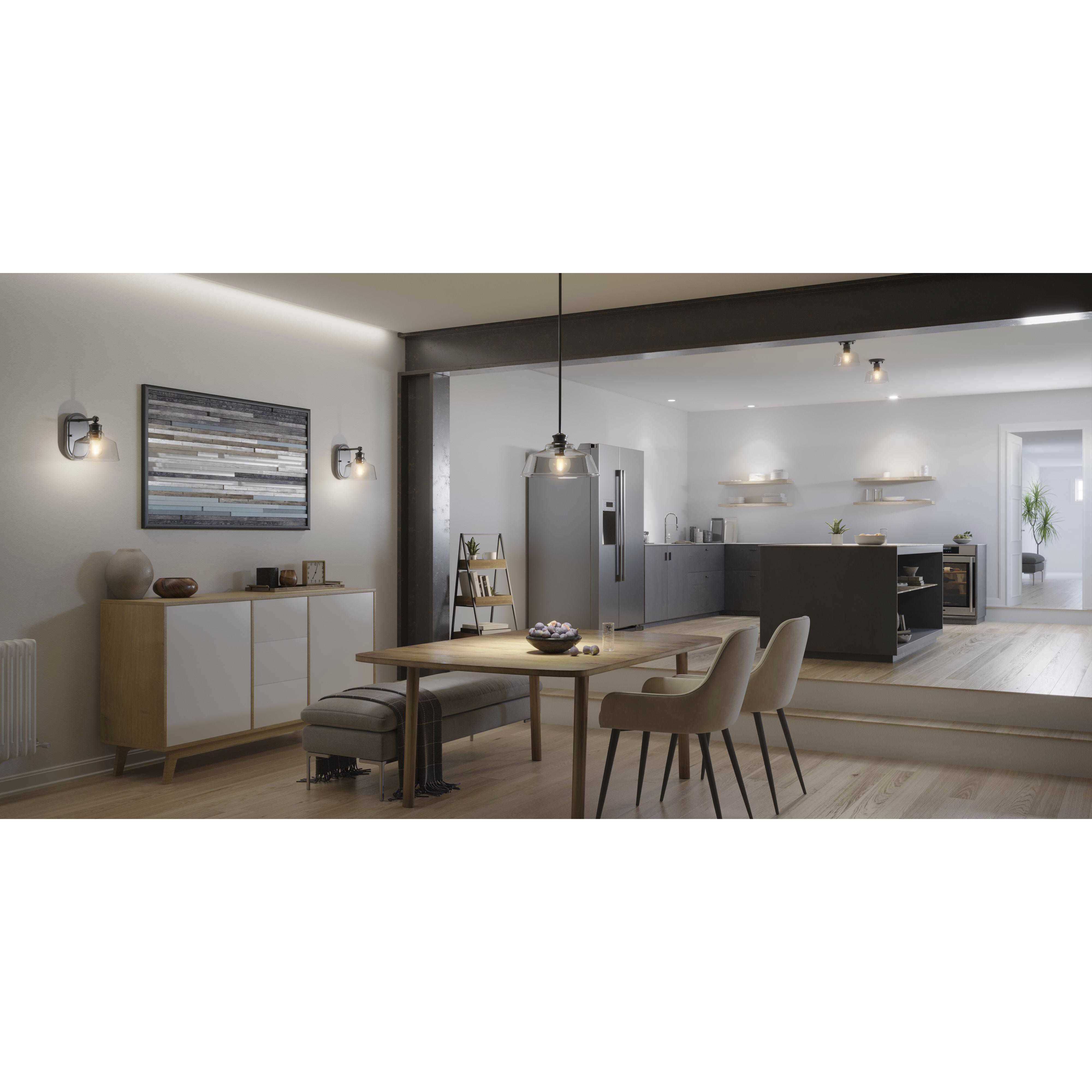 Singleton 1 Light 7.62 inch Matte Black Bath Vanity Wall Light