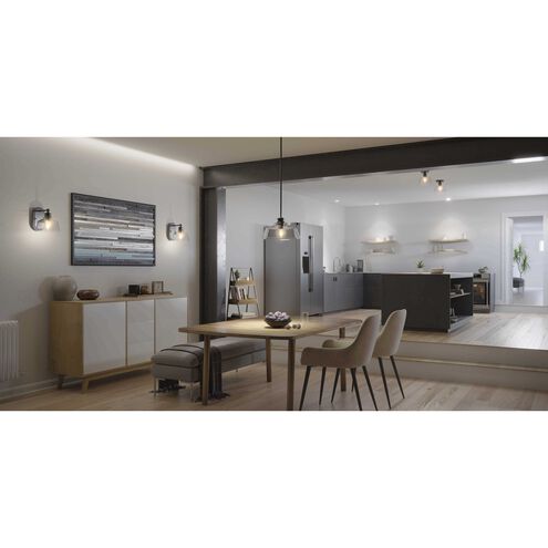 Singleton 1 Light 14 inch Matte Black Pendant Ceiling Light