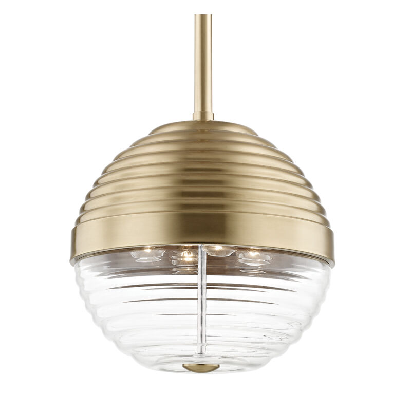 Easton 4 Light 14 inch Aged Brass Pendant Ceiling Light