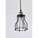 Canada 1 Light 6 inch Black Single Pendant Lighting Ceiling Light