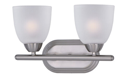 Axis 2 Light 13 inch Satin Nickel Bath Vanity Wall Light