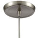 Capri 1 Light 6 inch Satin Nickel Pendant Ceiling Light