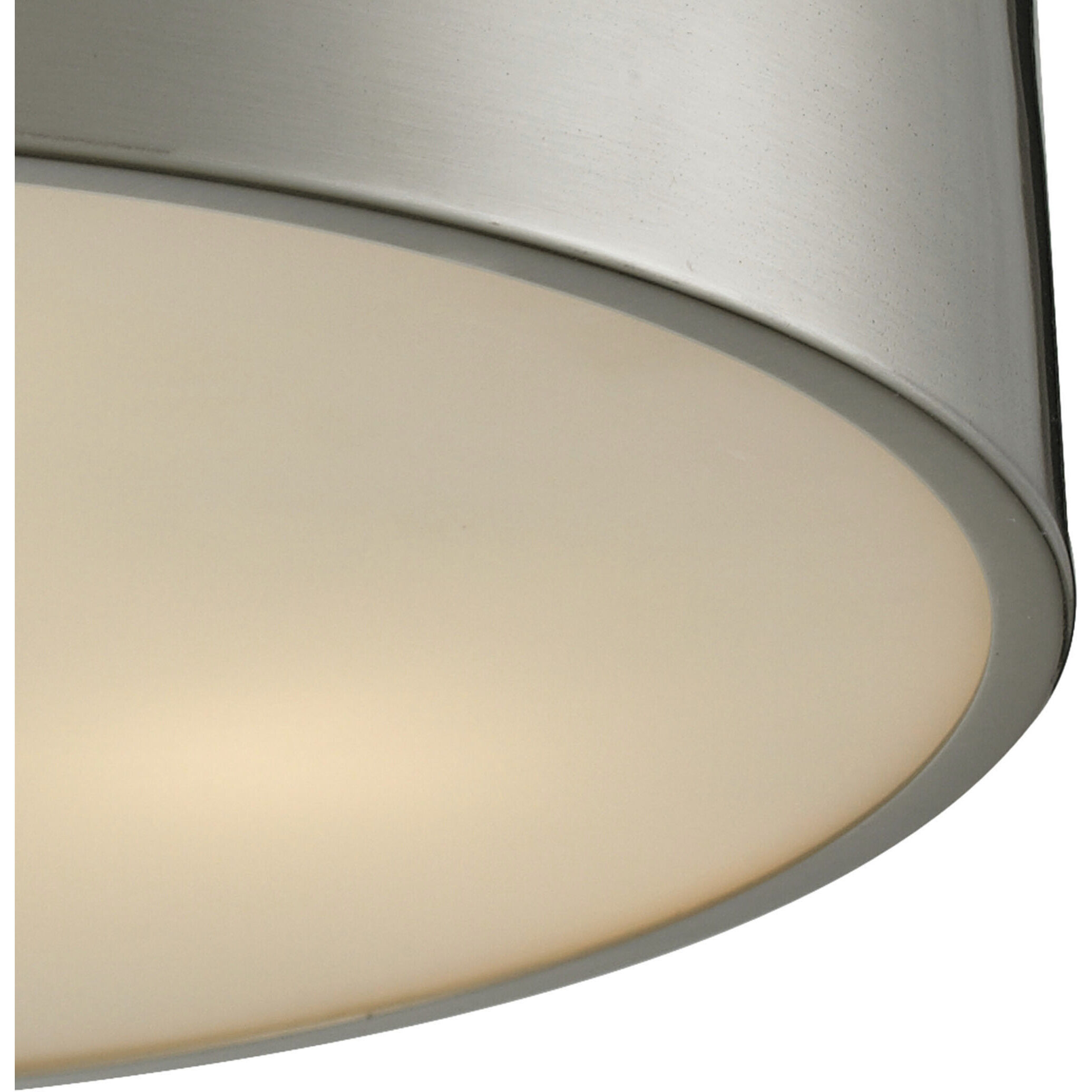 Simpson 3 Light 14 inch Brushed Nickel Flush Mount Ceiling Light