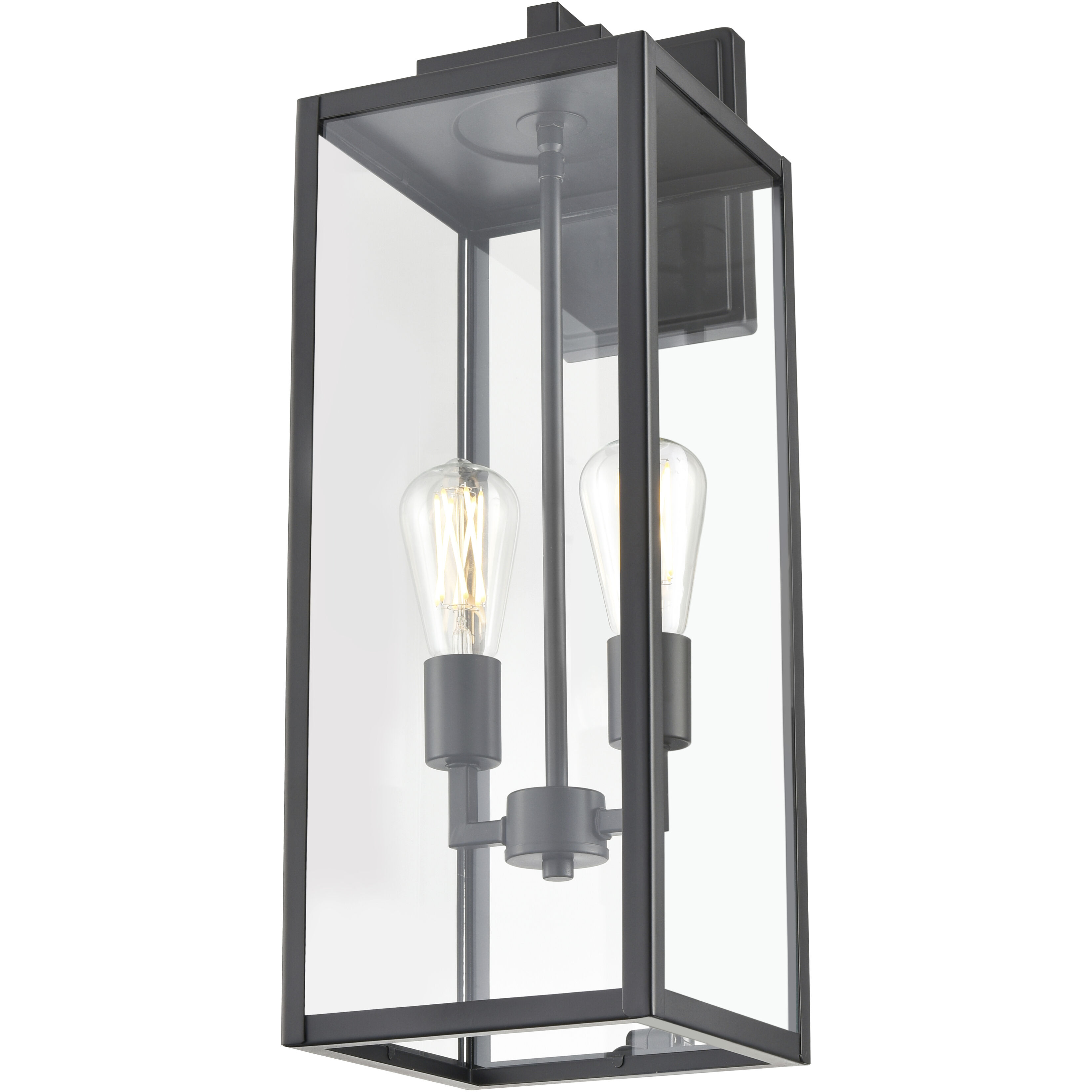 Atless 2 Light 24 inch Powder Coated Black Outdoor Wall Lantern