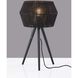 Montana 24.25 inch 100.00 watt Black Wood Table Lamp Portable Light