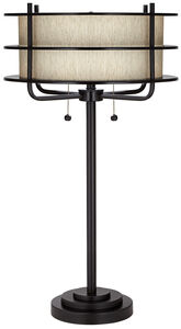 Ovation 32 inch 200 watt Bronze Table Lamp Portable Light