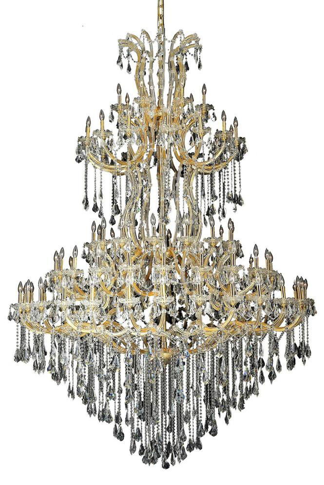 Maria Theresa 85 Light 72 inch Gold Foyer Ceiling Light in Clear, Royal Cut