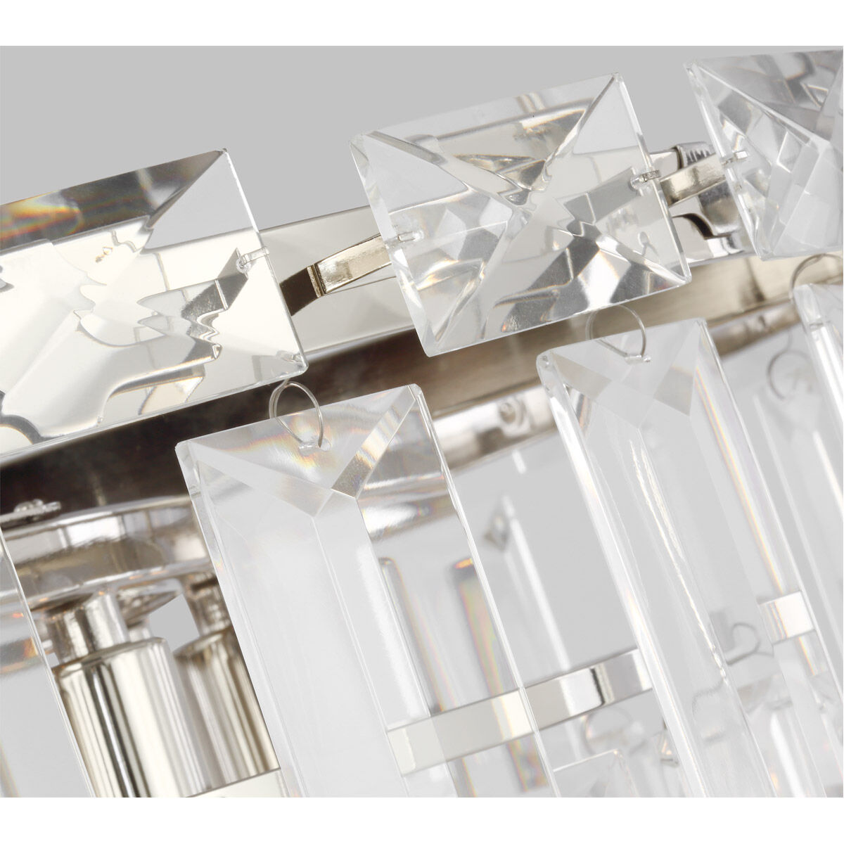 C&M by Chapman & Myers Arden 10 Light 24.13 inch Polished Nickel Chandelier Ceiling Light