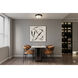 Canarm Classic 2 Light 11 inch Matte Black Flush Mount Ceiling Light